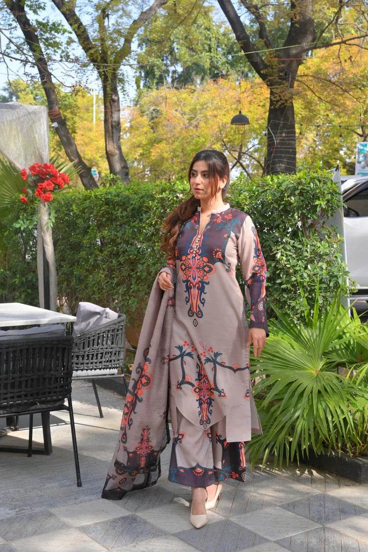 3pcs lawn (mehwish) - Insha wear