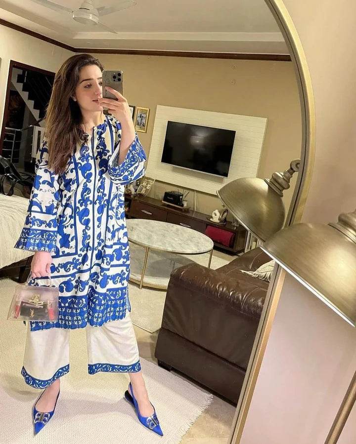 2pcs lawn (Farah) - Insha wear