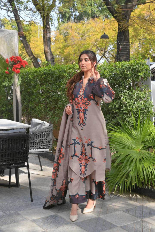 3pcs lawn (mehwish) - Insha wear