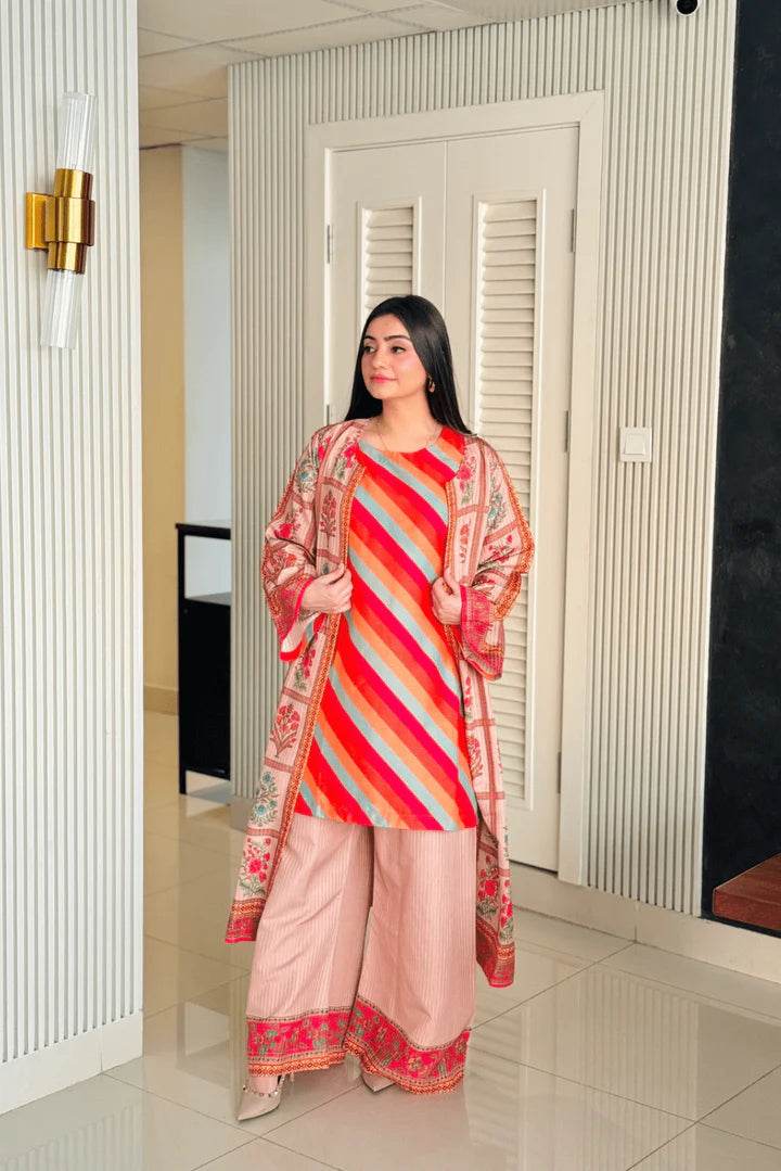 3pcs lawn (nazo) - Insha wear