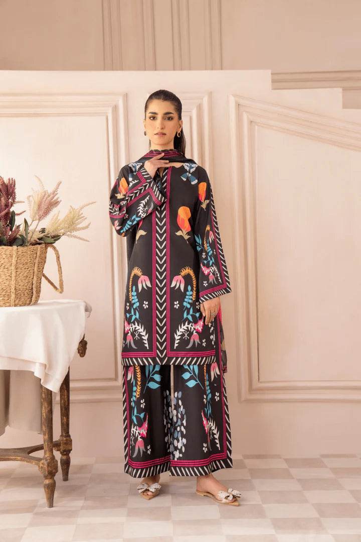 3pcs lawn (noor) - Insha wear
