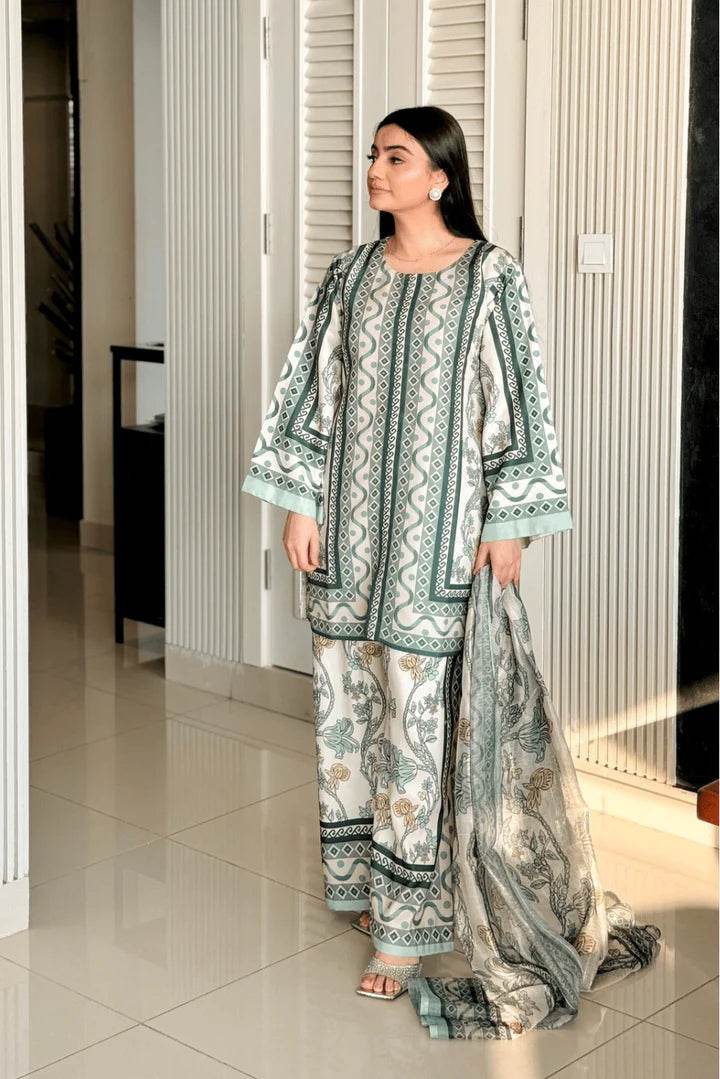 3pcs lawn (sandal) - Insha wear