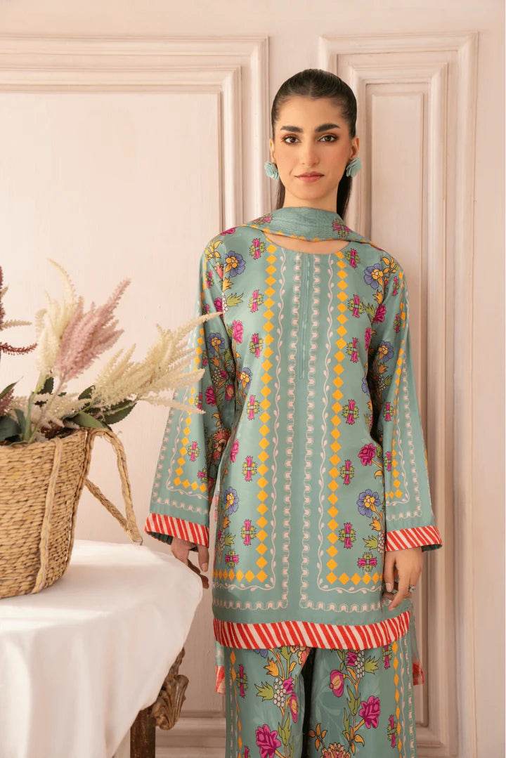 3pcs lawn (seemal) - Insha wear