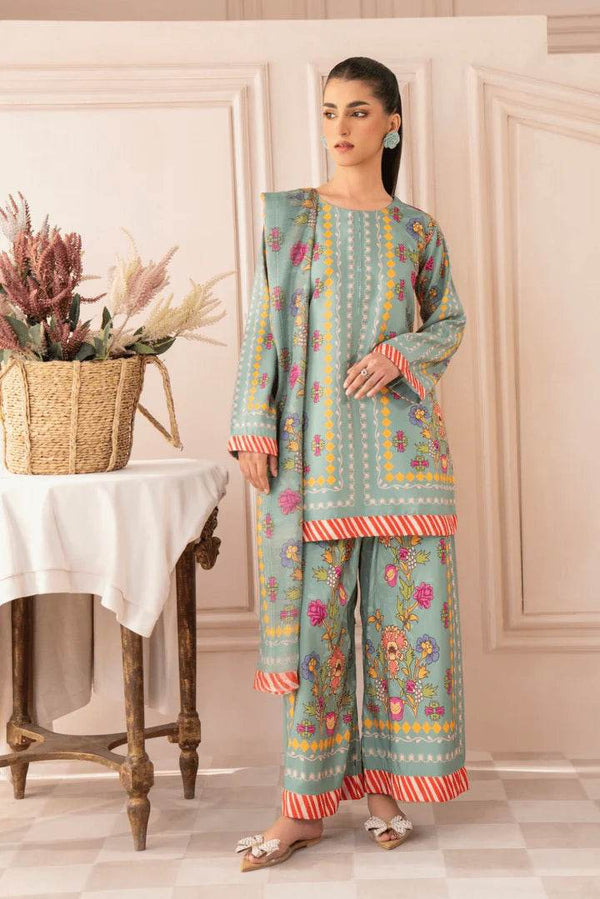 3pcs lawn (seemal) - Insha wear