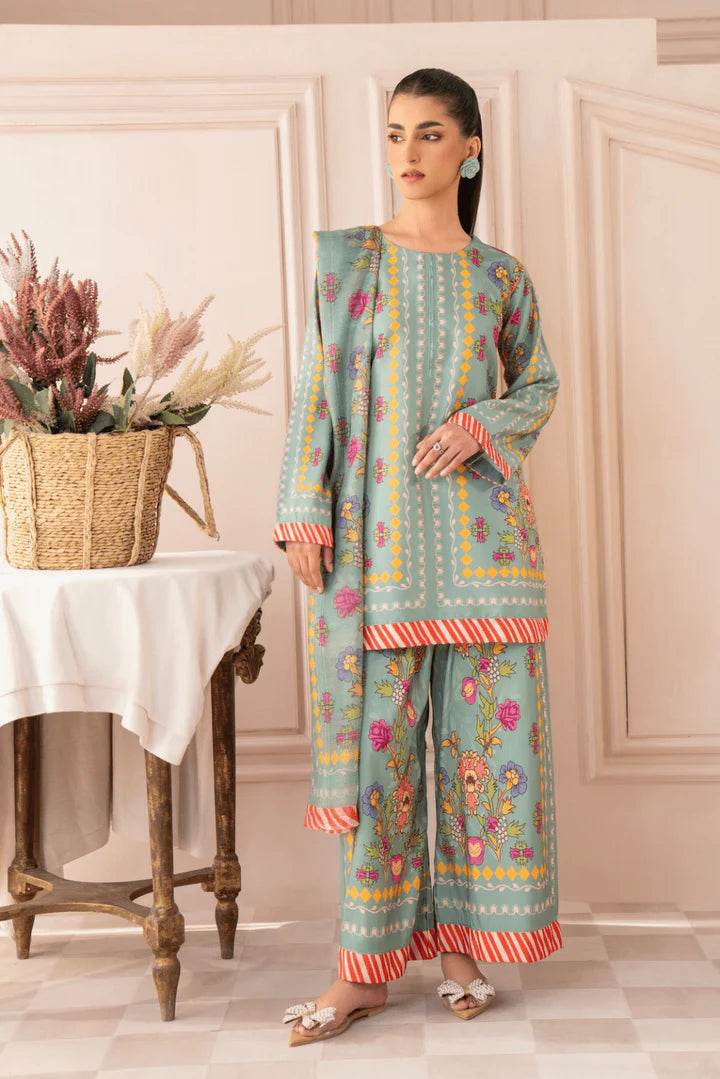3pcs lawn (seemal) - Insha wear