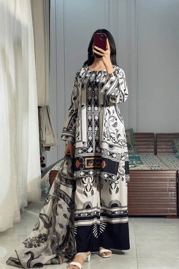 3pcs lawn (sehar) - Insha wear