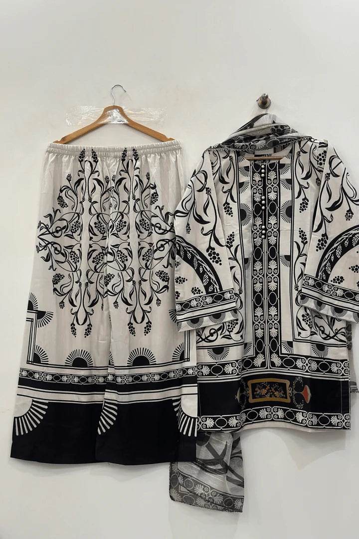 3pcs lawn (sehar) - Insha wear